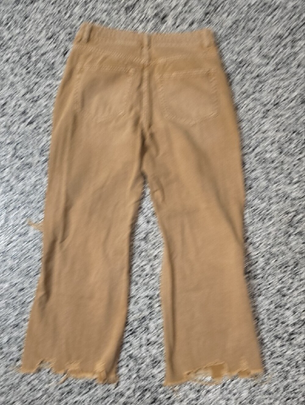 Women's Ankle Cropped Jeans in Tan - Picture 5 of 5